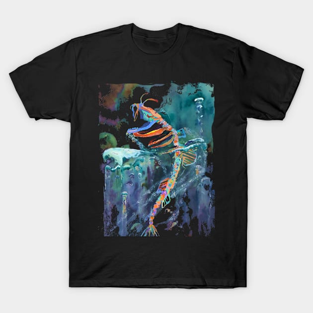 Skeleton Fish T-Shirt by acfkt